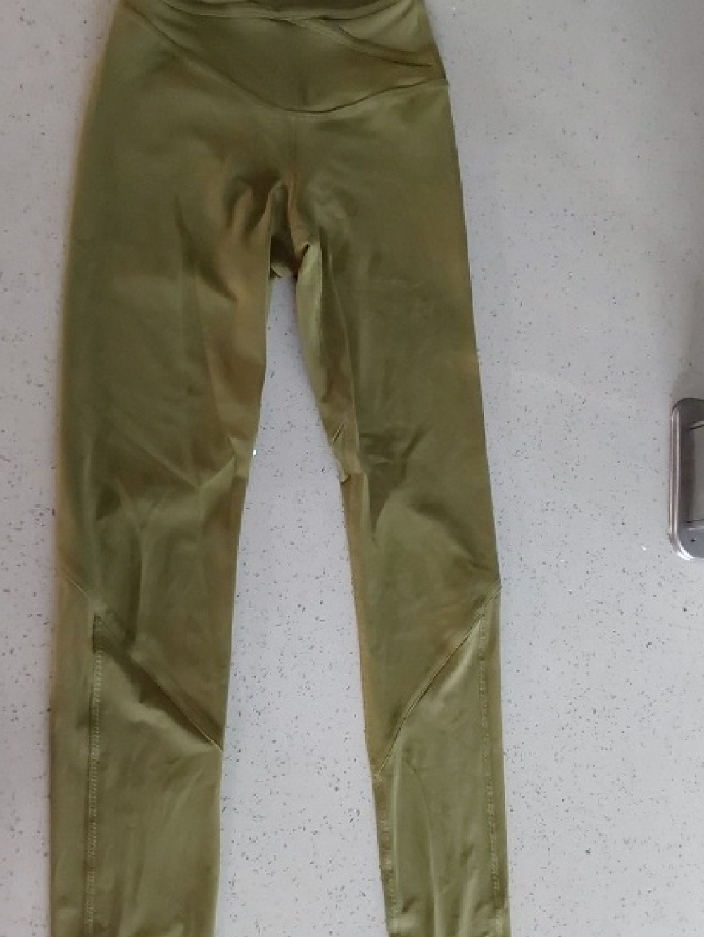 Olive Green High-Waist Leggings Lululemon Size #2
